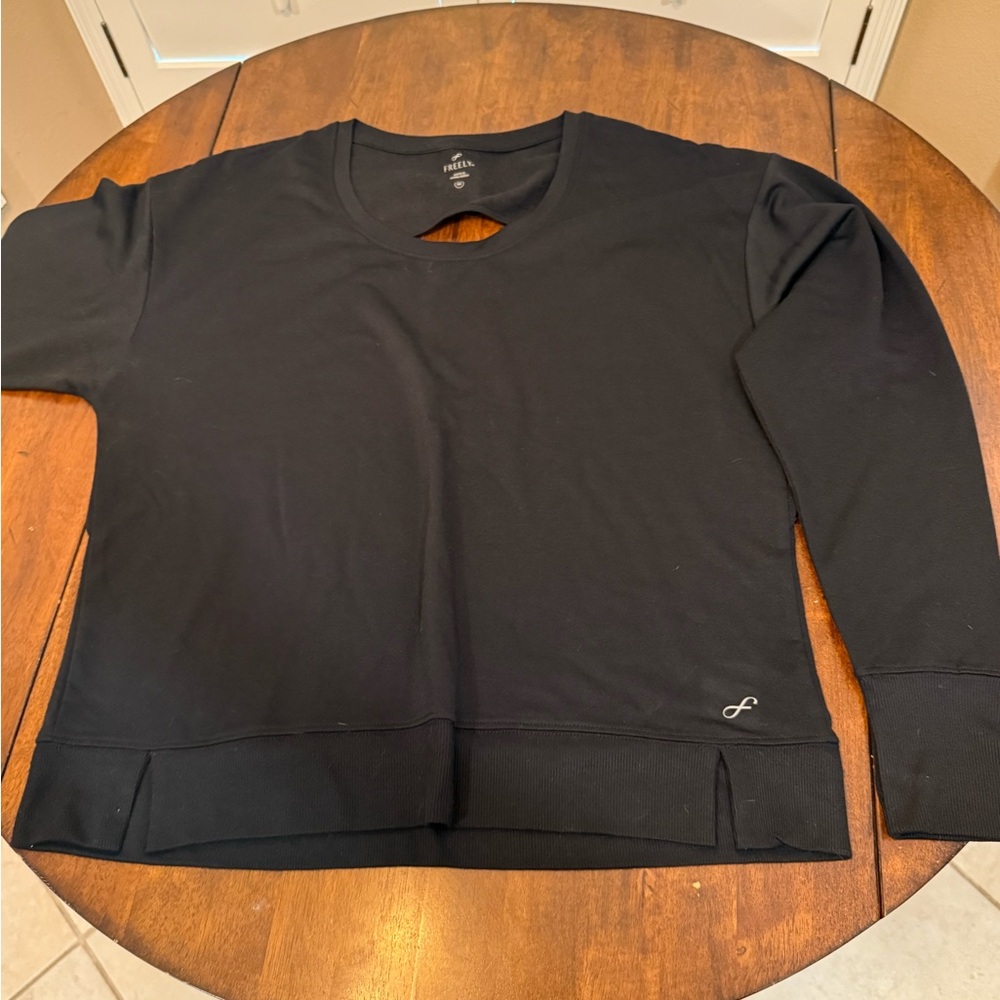 Freely Black Long Sleeve Top
